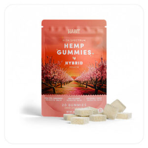 CBD + Delta 9 Gummies - Peach