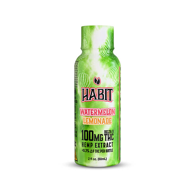 100 MG Delta 9 THC Hemp Shot – Watermelon Lemonade