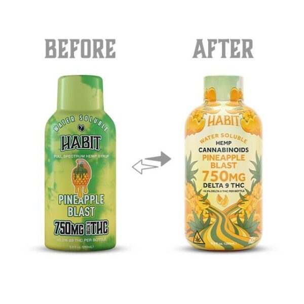 Delta 9 Syrup Pineapple - Before After