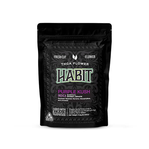 3.5g THCA Flower Bag - Purple Kush - Indica