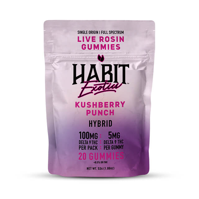 Delta 9 THC Live Rosin Gummy – Kushberry Punch – Hybrid