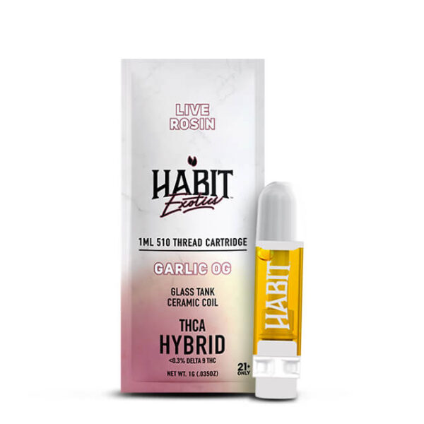 1G THCA Live Rosin Exotic Cartridge – OG Garlic