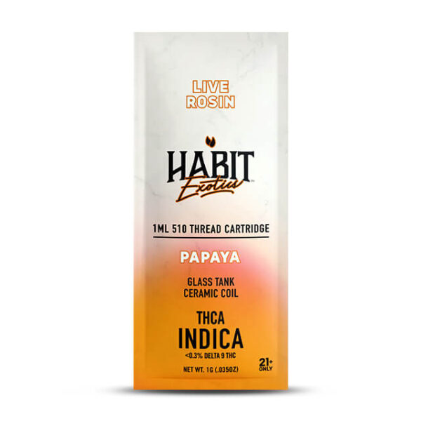 1G THCA Live Rosin Exotic Cartridge – Papaya