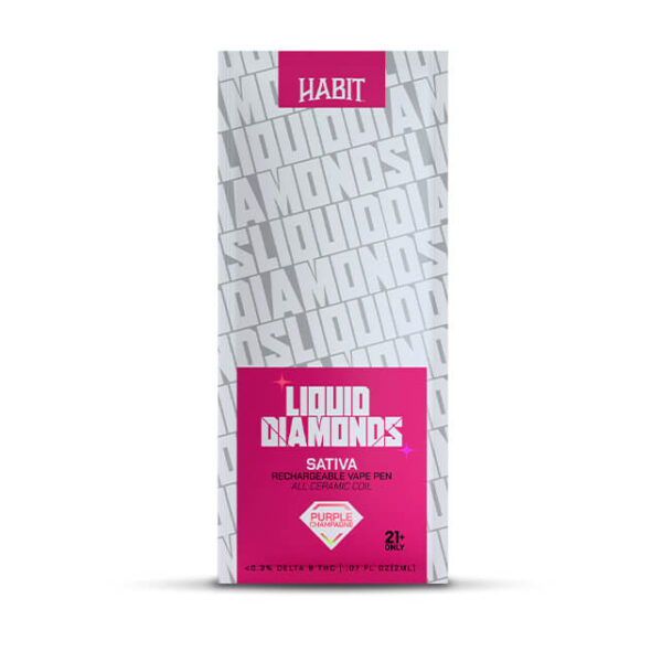 2G THC-P Liquid Diamonds Disposable Vape – Purple Champagne