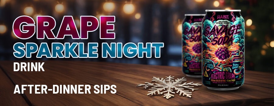 Grape Sparkle Night Drink
